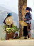 hani women by the side of the road