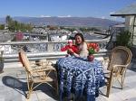 great view on the rooftop terrace from Jim's Tibetan Hotel